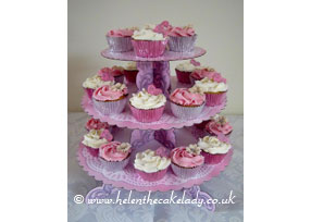 Pink and Cream Cupcakes